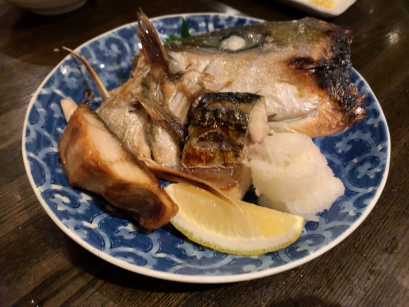 中野「食楽」焼き魚四種盛り