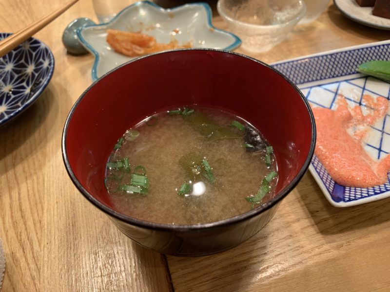 中野「ニューヨック」〆の味噌汁