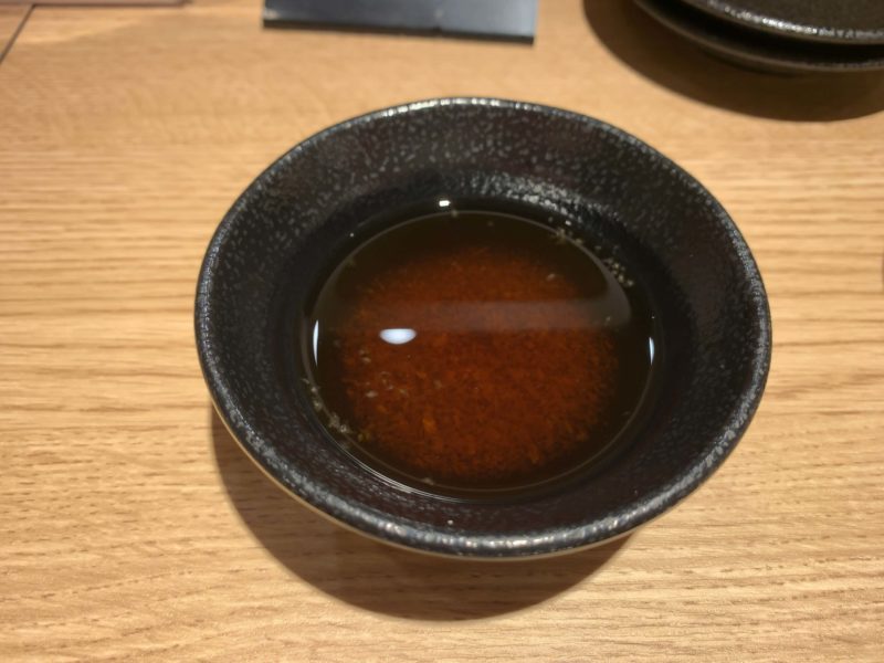 中野「天ぷらとワイン 大塩」天つゆ