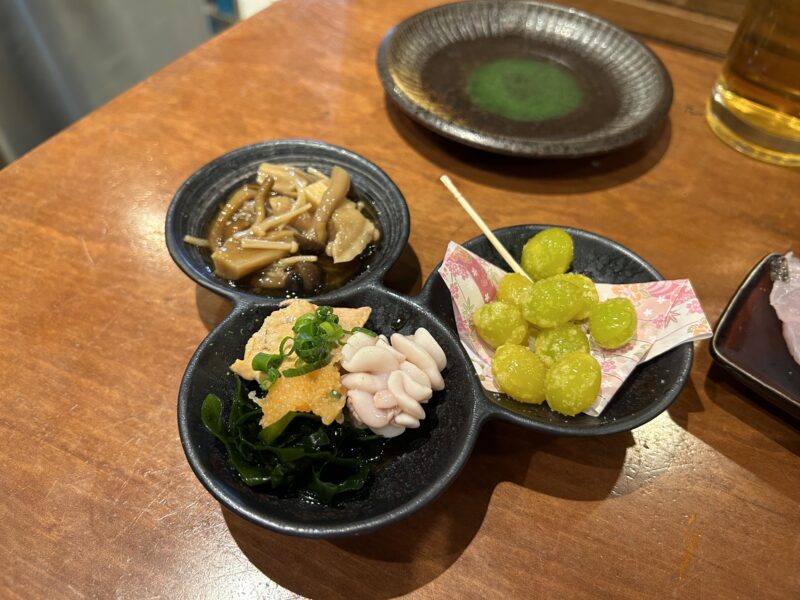 経堂「魚のタナ」惣菜3種盛り