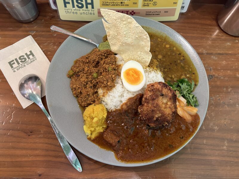 新宿「FISH」3種コンボカレー