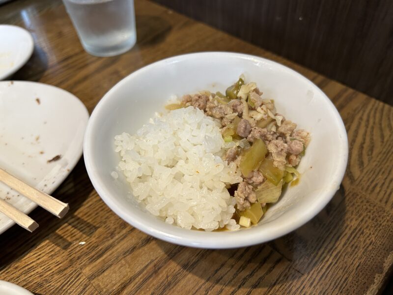 宮崎台「榮照いち号店」伝説の担々麺からのライス