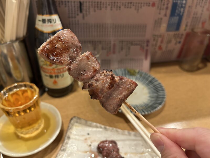 目黒「もつ焼き ひろや」上タン