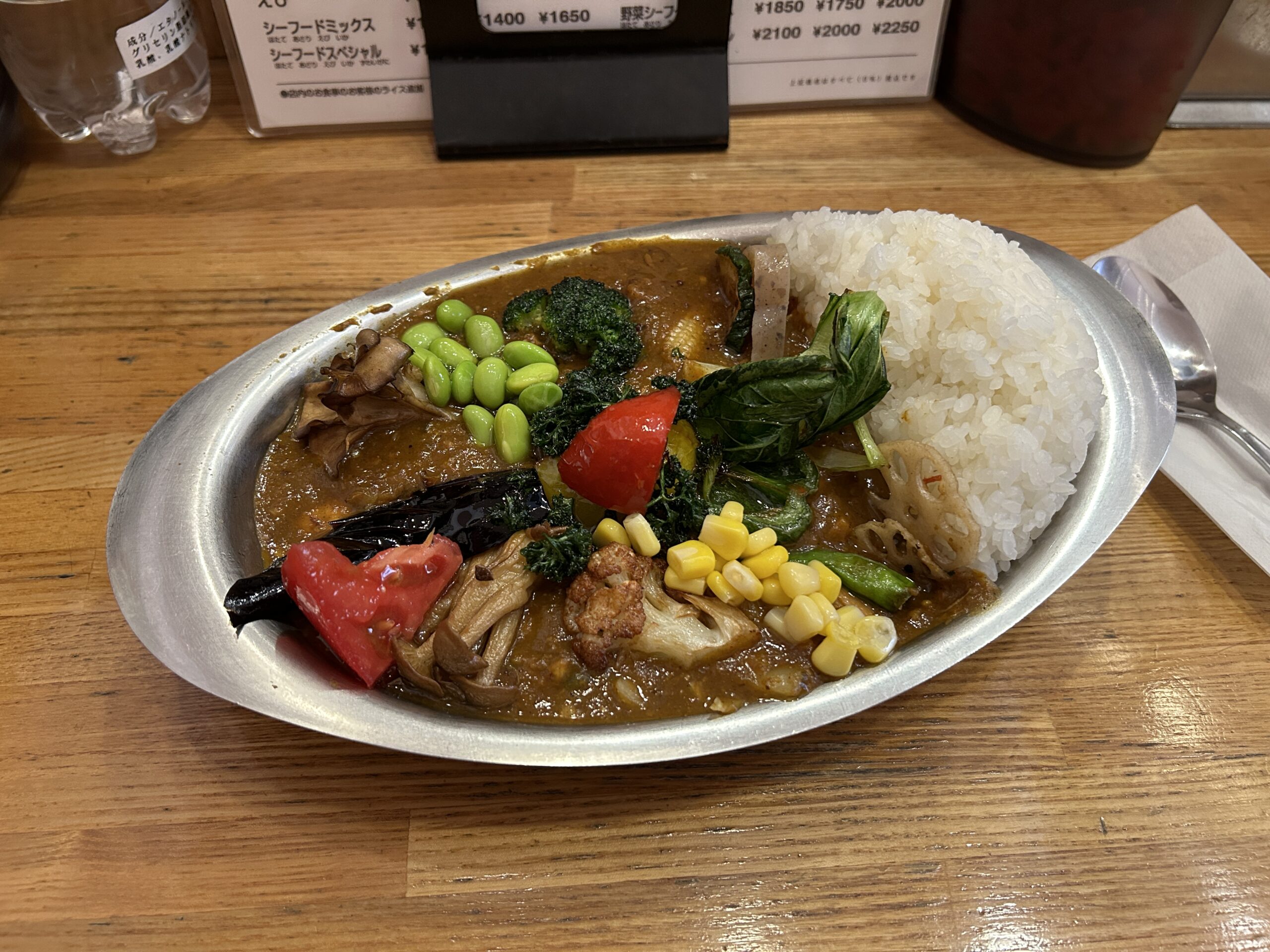 武蔵小金井「カレーの店プーさん」野菜チキンカレー
