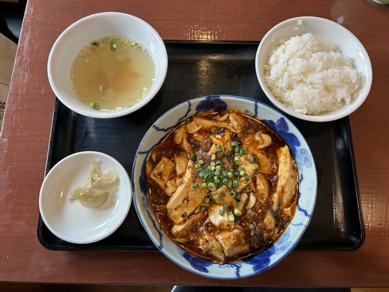 経堂「四川料理 蜀彩」麻婆豆腐ランチセット