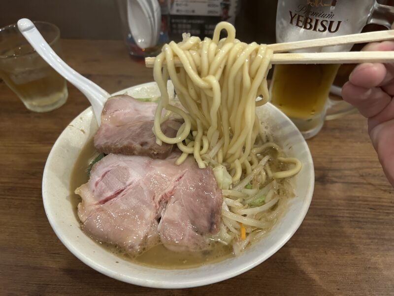 練馬「濃菜麺 井の庄」ズッシリ太麺