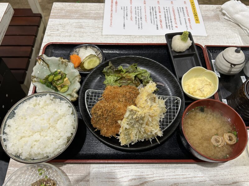 練馬「アジ好きですか ？」アジフライ食べ比べ定食