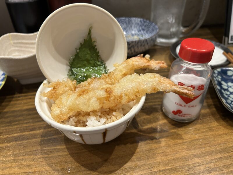 練馬「上々商店」ミニ天丼