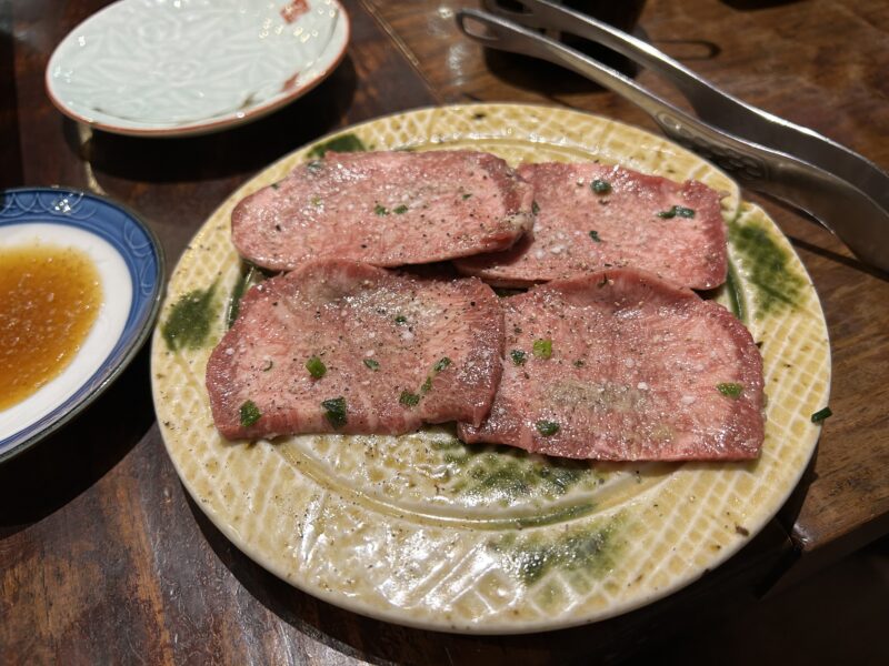 梅が丘「焼肉ラッキー」上タン塩