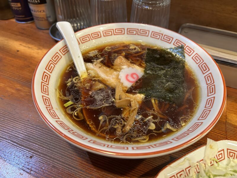 練馬「安ざわ屋」セットの半ラーメン