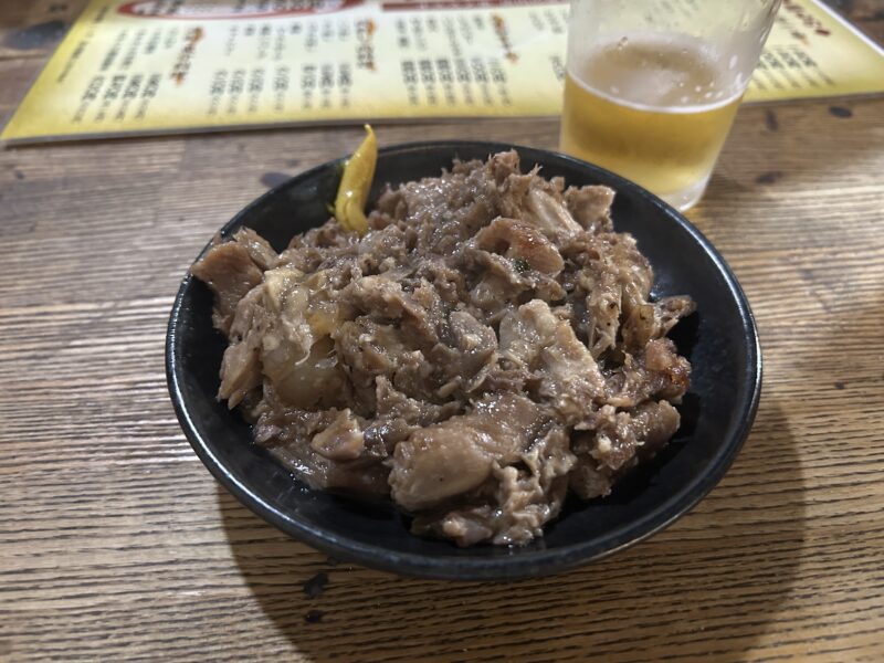 秋葉原「もつ焼き元気本店」特上皿ナンコツ