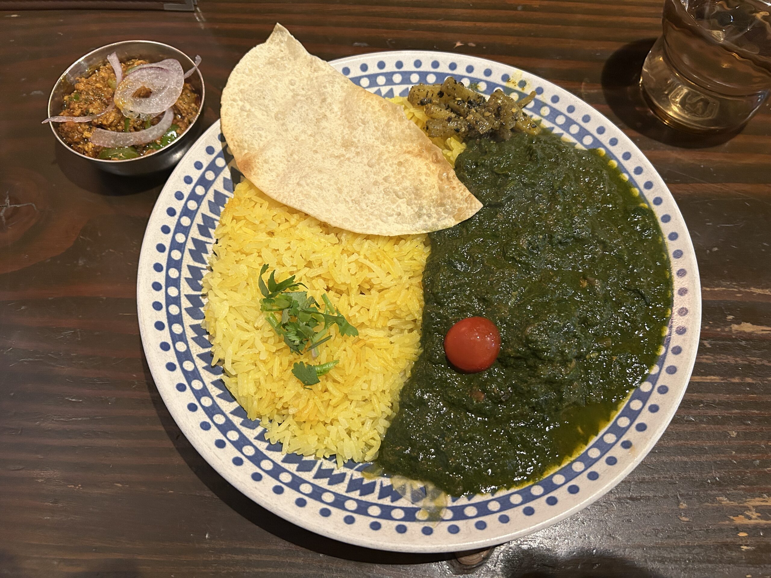 西荻窪「オーケストラ」ザグチキンカレー＆キーママタルtopping