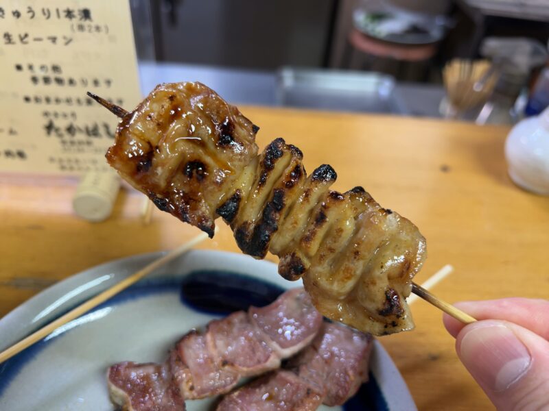 祖師ヶ谷大蔵「やきとり たかはし」肉の存在感を感じられる【肉厚シロ串】