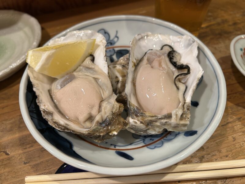 代々木上原「鰾」北海道産の贅沢セット【牡蠣二種食べ比べ】