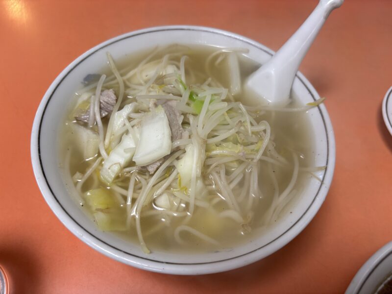 野方「十八番(おはこ)」やさしい塩味がクセになる【たんめん】