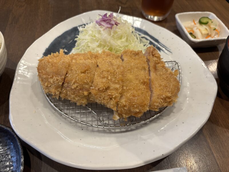 白金高輪「とんかつ王龍」赤銅色にも近い美しい衣をまとったとんかつ