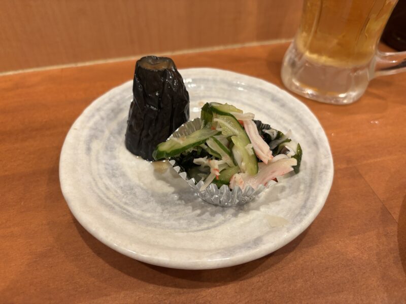 大久保「釣りあじ食堂」お通し