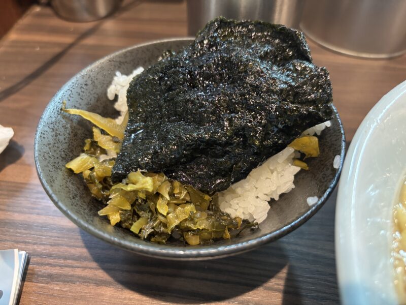 阿佐ヶ谷「あさが家」飲み屋さん祭りの〆の家系ラーメン“海苔ライス”