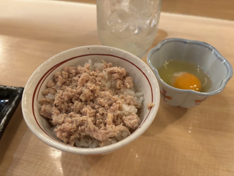 五反田「庭つ鶏」“そぼろ玉子掛けご飯”で締める串無し焼き鳥三昧