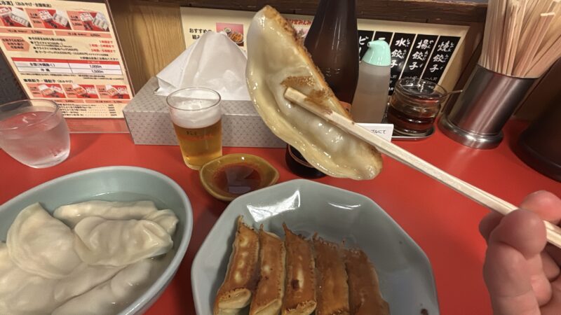 栃木「宇都宮みんみん本店」焼き目の部分が「パリッ」と軽やかな音を立てて割れる”焼餃子”